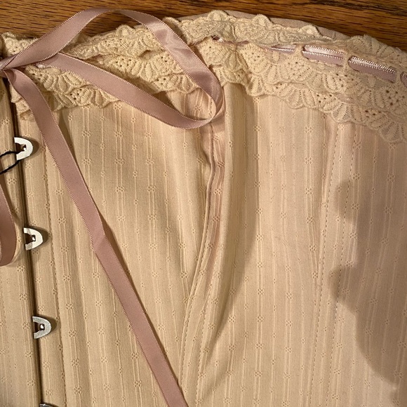 NWT CORSET STORY CSFT038 VICTORIAN VINTAGE STRAIGHT LINED OVERBUST UK 24 - Picture 7 of 10